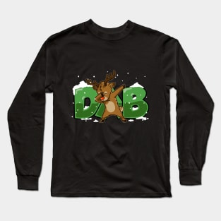 Dab Reindeer Shirt Christmas Dab Rudolph Reindeer TShirt Long Sleeve T-Shirt